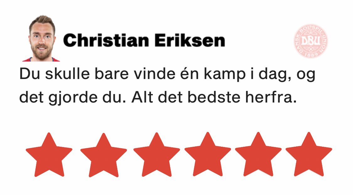 BT ger samtliga danskar 6/6 i betyg och det är bland det finaste jag läst bt.dk/em/bts-dom-ove…