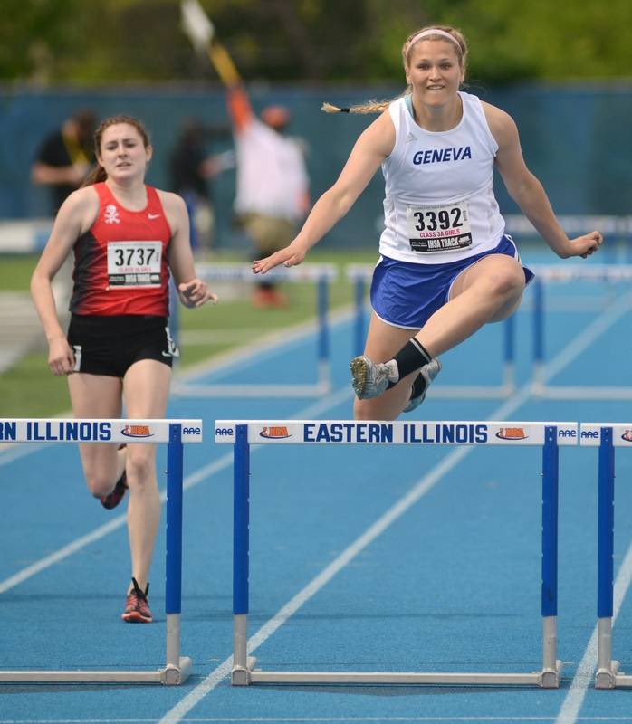 Kelly and her older sister Janie were both top hurdlers at state.