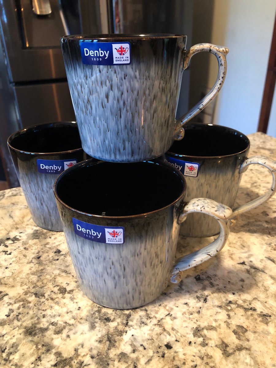 Finally got my @denbypottery Halo mugs. #englishstoneware #denby #englishpottery