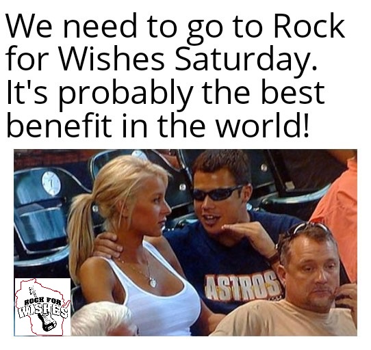 RockforWishes's tweet photo. We don't think he is wrong! 😂 #RFW2021 #RockforWishes13 https://t.co/6N1kcfud3d