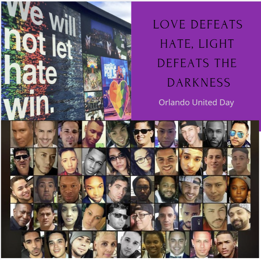 safespacenova's tweet photo. Five Years Later: Remembering The 49 Pulse Nightclub Shooting Victims. #SafeSpaceNOVA #LoveDefeatsHate #OrlandoUnitedDay
https://t.co/qshNg5KNFt https://t.co/jAb0ufQShq