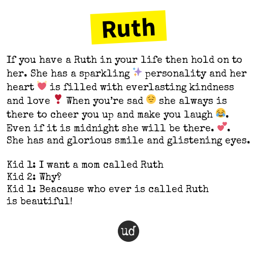 Urban Dictionary Perfectskones Ruth If You Have A Ruth In Your Life Then Hold On To Her She H T Co 8ypvqeoabc T Co Ihair0sovd Twitter