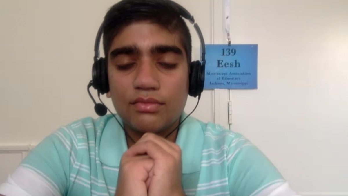 ScrippsBee's tweet photo. As a Boy Scout on his way to becoming an Eagle, #Speller139 Eesh Majithia would likely be handy to have around in a pickle. He's also a big lover of music. He's been playing piano since the first grade and looks up to his favorite musician, Johnnie Vinson. #SpellingBee https://t.co/YuCNgCiQ95