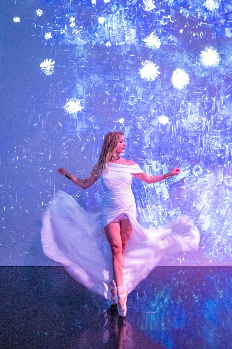 Our friend <a href="/AshleyArcement/">Ashley Arcement</a> was inspired by her visit to dance! 🩰 

It's easy to be moved to inspiration when you hear the gorgeous orchestrations by @Lucalongobardi_off &amp; when you step (or leap!) into the scenes of Van Gogh.

#VanGoghNYC #VanGogh #LighthouseImmersive #Pier36