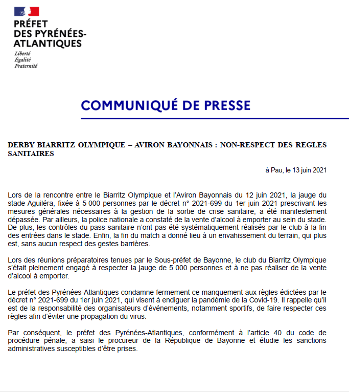 Préfet des Pyrénées-Atlantiques tweet media