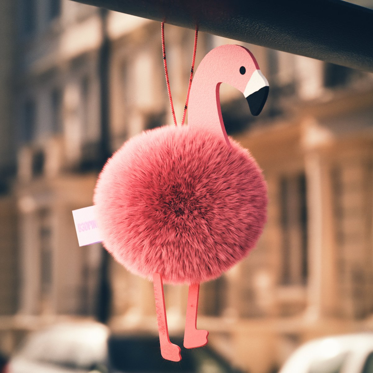 b3dpineapple's tweet photo. A little flamingo car ornament I made! 

#blender #Blender3d #blendercommunity #blenderart #blendercycles #blender #photoshop #3dart #3dart https://t.co/NmKbej1SeZ