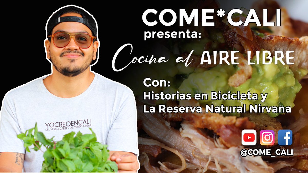 heinarortizc's tweet photo. ¡BOMBAZO de sábado! Amigxs, les presento #CocinaAlAireLibre, un nuevo formato que también comenzamos a hacer desde #ComeCali. Hoy, junto a Historias en Bicicleta y la Reserva Natural 'Nirvana': Sazón criolla con vista al #ValleDelCauca  https://t.co/iERNHo6Tpo https://t.co/zpTkdG9xys