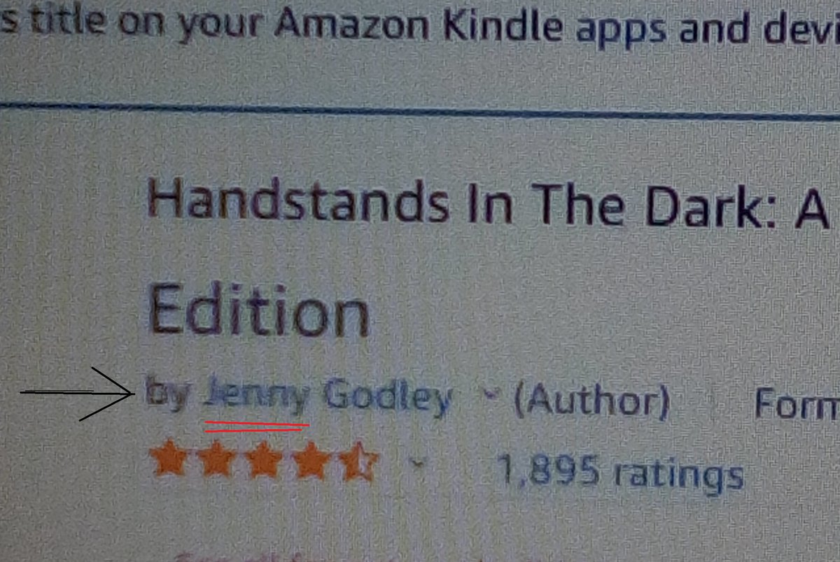 Not that important in the grand scheme of things, but Scottish National Treasure Janey Godley's biography, Kindle edition on Amazon is being advertised under the name of 