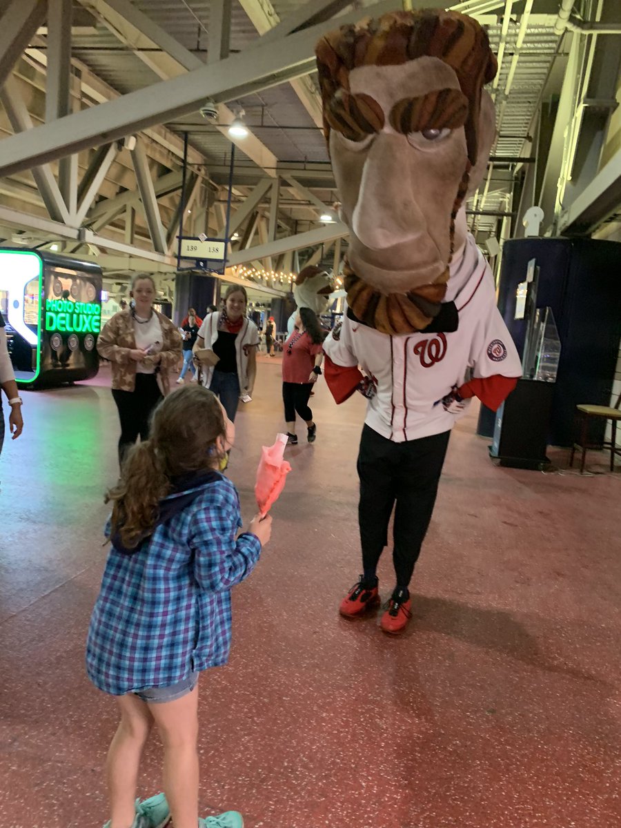kcarpdc's tweet photo. .@Nationals - I’d like to report some questionable conduct at last night’s game. Abe demanded my daughter’s cotton candy. Naturally, she said no way! I’d expect this kind of behavior from @teddyroosevelt or even @ScreechTheEagle, but not Abe. Absolutely shameful. 😂🤣 https://t.co/olxOKEQr3D