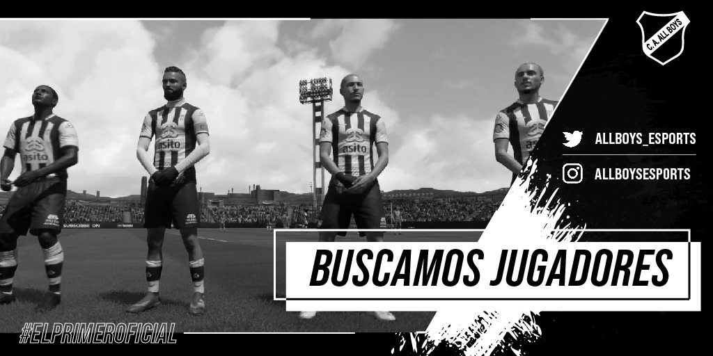 #PS4 #FIFA21 <a href="/IESAFIFAar/">IESA Argentina</a> 

Para cerrar el plantel buscamos jugadores en las siguientes posiciones: 

➖MI
➖MD
➖DC

◾Requisitos:
▫️Uso de microfono
▪️Disponibilidad de Domingos a Jueves de 22 a 00hs
▫️Experiencia en Superliga o B Nacional

#ElPrimerOficial 🖤🤍
#DaleAlbo 🏴🏳️