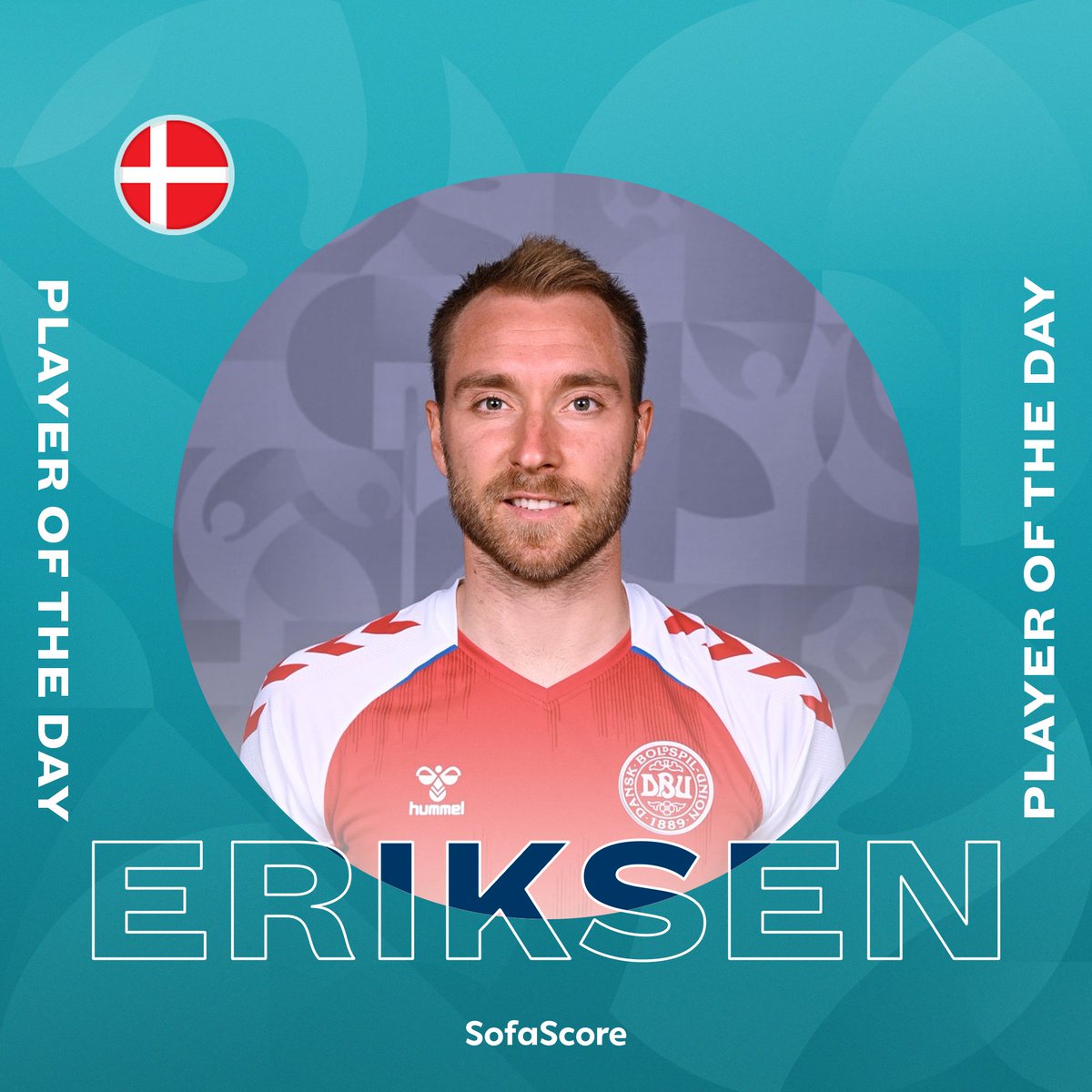 🌟 | PLAYER OF THE DAY

We are introducing our SofaScore Player of the Day award for #EURO2020!

Today, there could only be one winner.

We're so glad you're okay Christian Eriksen, and we wish you a full and speedy recovery. 💪