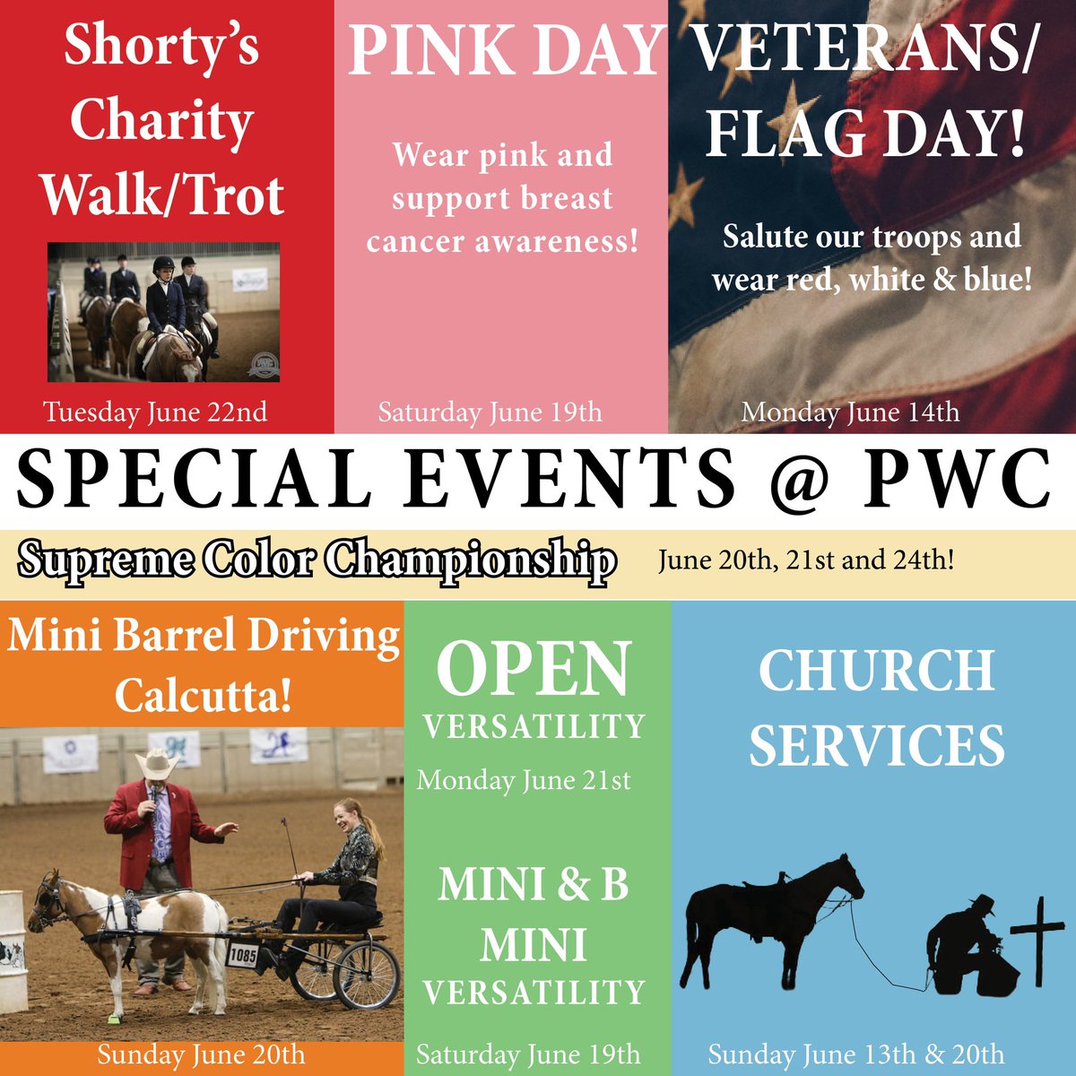 Don’t miss out on any of our special events going on here at PWC 2021! 2 more days until the show starts❤️ #pintoworld21 #pwc21 #pintohorse