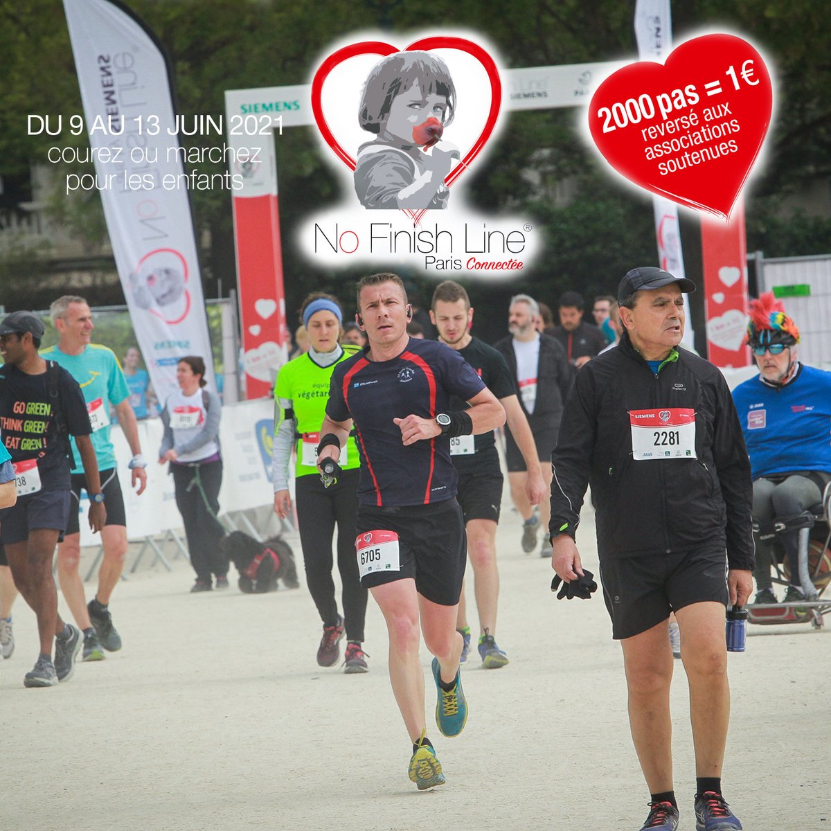 Quoi de mieux que d'aller courir ou marcher un dimanche ensoleillé comme aujourd'hui ? On attend vos photos avec impatience de cette dernière journée de la No Finish Line Paris au profit du <a href="/Samusocial/">SamuSocial</a> et de la <a href="/Chainedelespoir/">La Chaîne de l'Espoir</a> ! 😍🙌

#nofinishlineparis #solidarité #sport