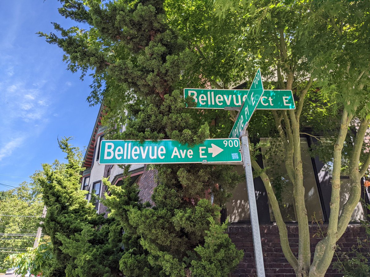 jblebrun's tweet photo. Notable Seattle landmarks: the corner of Bellevue, Bellevue and Bellevue. https://t.co/1XKOJ1LmWu
