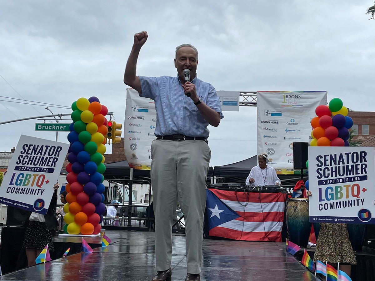 I’m so proud to join #BronxPride today. 🏳️‍🌈

This Senate will vote on the Equality Act and stand with the LGBTQ+ community.