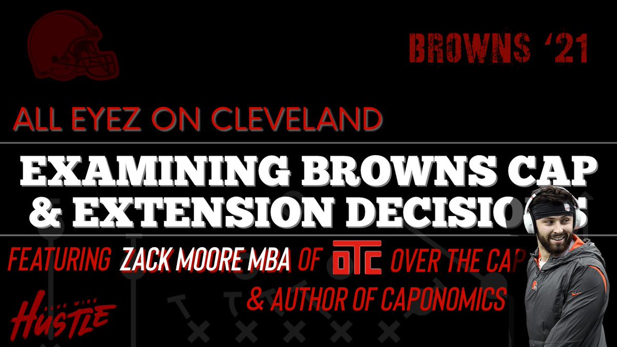 WardonSports's tweet photo. WATCH: Examining #Browns Cap & Extension Decisions
Featuring @ZackMoore10p MBA, Writer at #OverTheCap, Author of ‘Caponomics: Building Super Bowl Champions’
@AllEyezonCle @BlueWireHustle #NFL #BrownsTwitter #Caponomics #NFLTwitter
Here: https://t.co/zZB794116f https://t.co/9fpGQZinWr