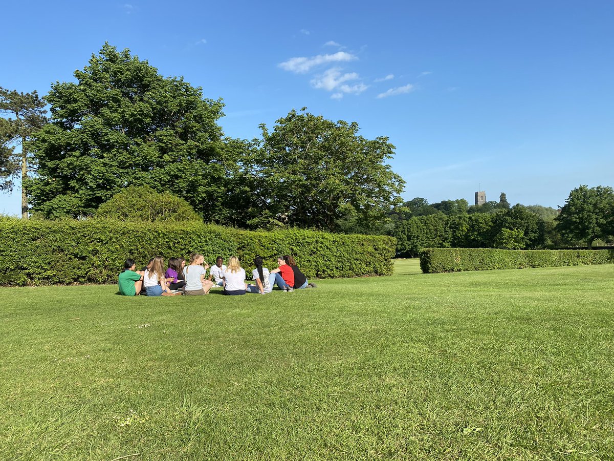 A glorious Saturday evening enjoying a BBQ at the front of school with some of the boarders. #togetherness #iloveboarding
