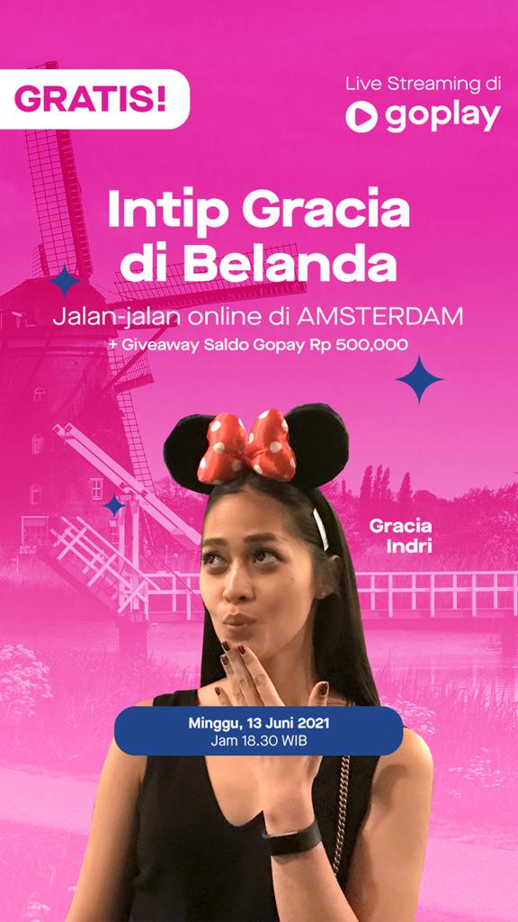 Yuk jalan2 online sama aku di AMSTERDAM. 
HARI INI MINGGU 13JUNI PK18.30WIB
Share ke aku kenapa kamu suka sama Amsterdam atau kenapa kamu pengen bgt ke Amsterdam? Ada saldo GOPAY Total Rp500.000. Langsung klik link yang aku kasih ya
goplay.co.id/live/jalan-jal…