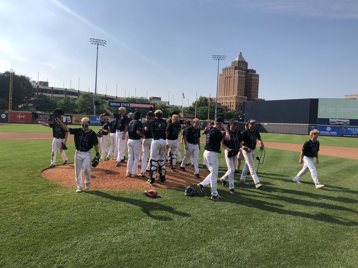 OHSAASports's tweet photo. #OHSAA DI BASEBALL STATE SEMIFINAL GAME 1: Elder defeats St. John’s 4-1 to reach the DI state championship game tomorrow night at 7 p.m. To get tickets and more, go to: https://t.co/bLSZFMxUdE https://t.co/qKLstPq1gm
