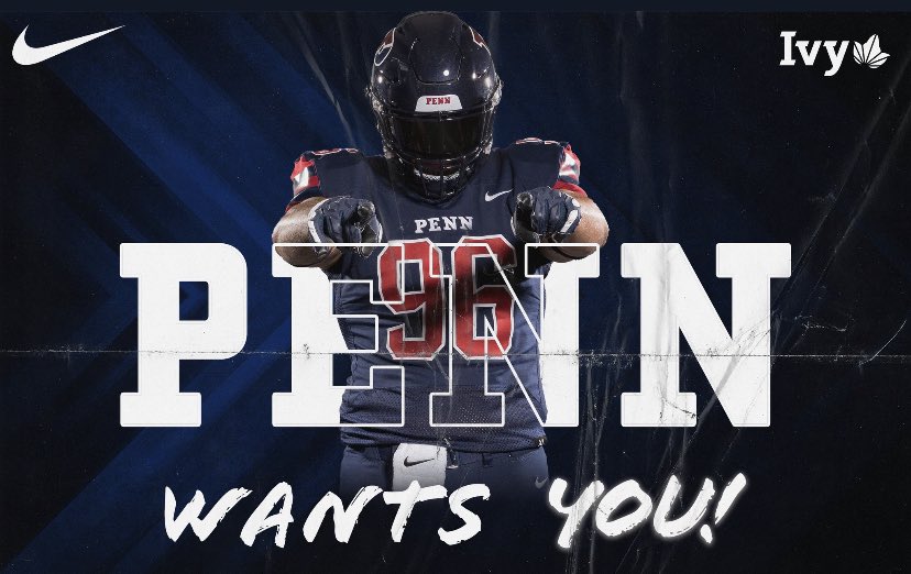 I’m happy to say I just received an offer from <a href="/PENNfb/">Penn Football</a>. Thanks @PENNCOACHMORRIS for the great news. I look forward to coming down for a visit <a href="/CoachPriore/">Coach P</a> <a href="/CoachHughesUP/">Hank Hughes</a> <a href="/MiddSouth/">Steve Antonucci</a> <a href="/CoachLT33/">Coach L.T.</a> <a href="/ScoutNickP/">Coach Nick Pennisi</a>