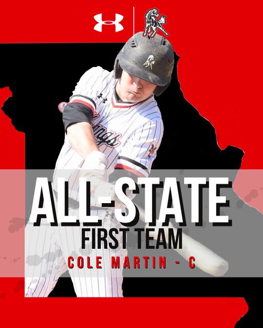 BaseballMCHS's tweet photo. Congrats to Cole.  He is the first Mustang to receive all state honors since Jeb Clark in 2007. https://t.co/Cub4A0b77P