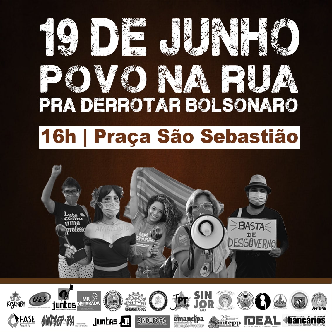 Sintepp_Oeste's tweet photo. 🔥19 DE JUNHO NAS RUAS NOVAMENTE🔥
 
ALERTAAA! Já temos mais um encontro marcado nas ruas para exigir o fora Bolsonaro! ✊🏾

O dia 29 foi apenas o começo. É com o povo nas ruas que esse governo GENOCIDA vai cair! 🗣️
 
1/2 https://t.co/agguOcp24h