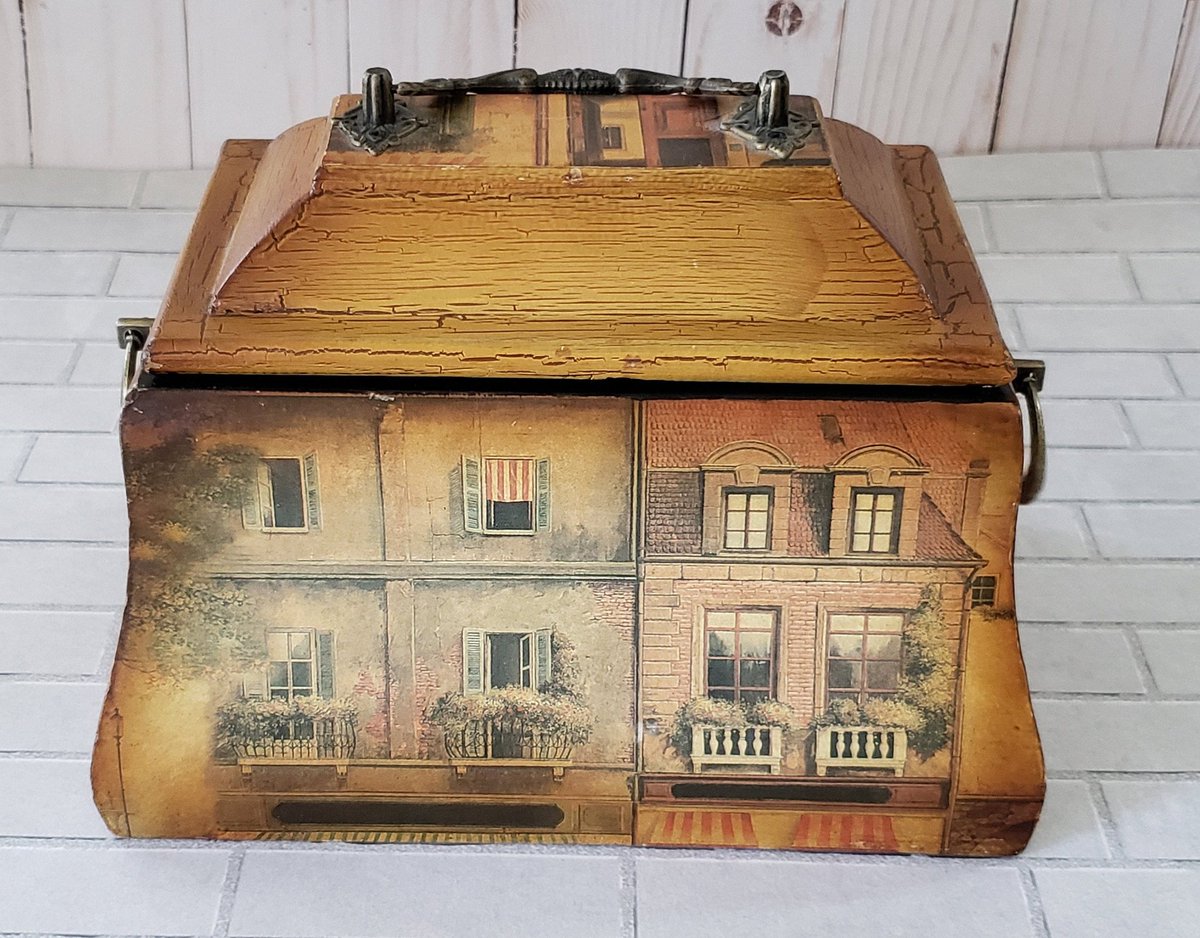 WhimsUSA's tweet image. Excited to share the latest addition to my #etsy shop: Decoupaged Wood Box w/ Quaint Old Village Scenes |  Decorative Storage &amp;amp; Vintage Decor #vintagewoodbox #decorativewoodbox #decoupagedbox
#vintagedecor
#sewingbox
#stationarybox
#etsygift etsy.me/3gA1KgW