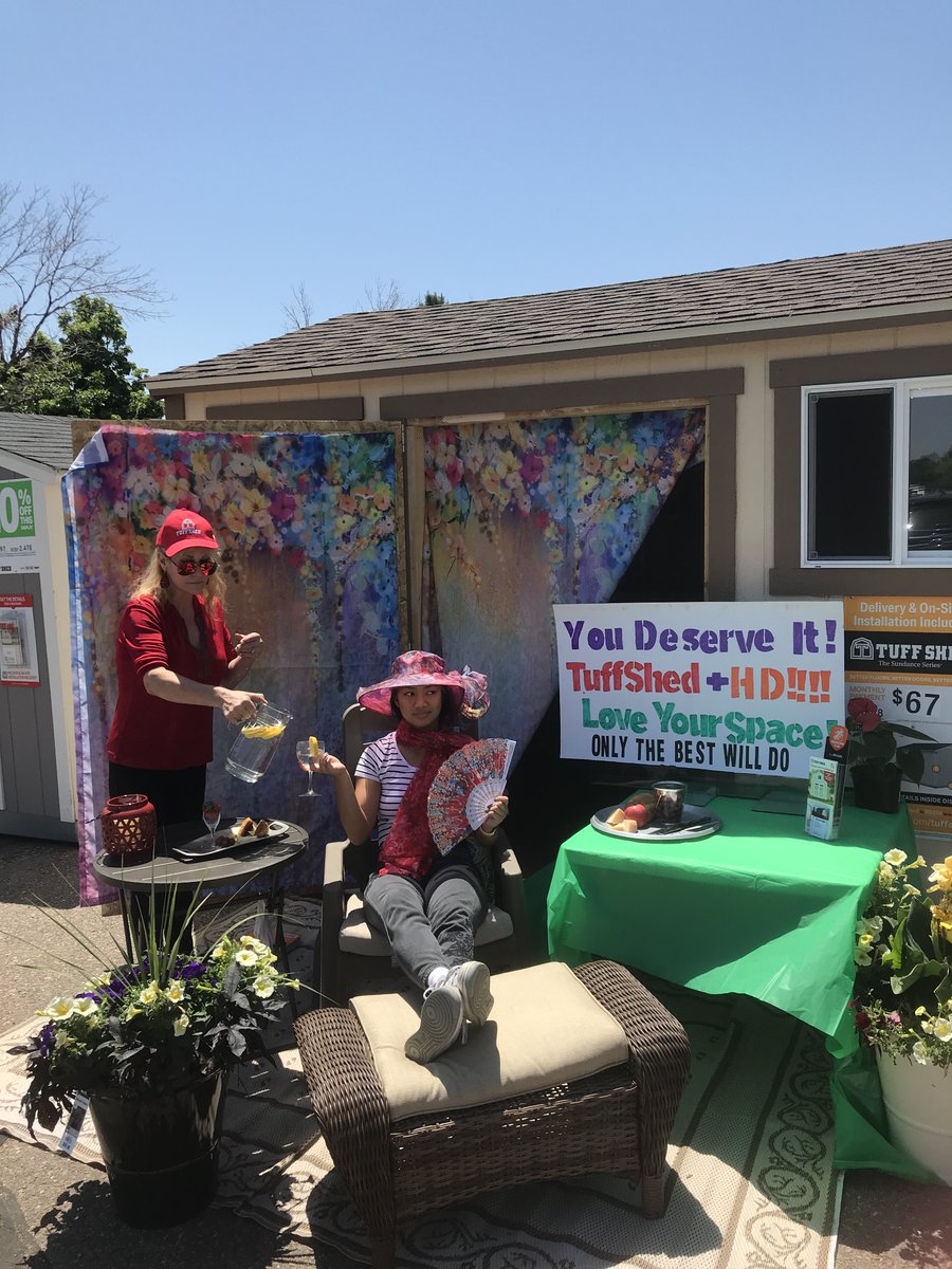 LisaKSamuel's tweet photo. @HomeDepot #1506Pride knows you deserve the best which is @tuffshed. Do not settle for less, you deserve it, and we can fit ALL your personal styles! See us Sat. for #Father’sDay styles!  @HDAshley7 @WayneBrownHD @EricCampbellDSM https://t.co/KRtKMCinui