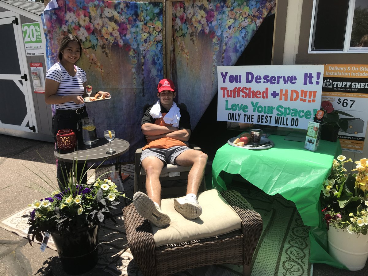 LisaKSamuel's tweet photo. @HomeDepot #1506Pride knows you deserve the best which is @tuffshed. Do not settle for less, you deserve it, and we can fit ALL your personal styles! See us Sat. for #Father’sDay styles!  @HDAshley7 @WayneBrownHD @EricCampbellDSM https://t.co/KRtKMCinui