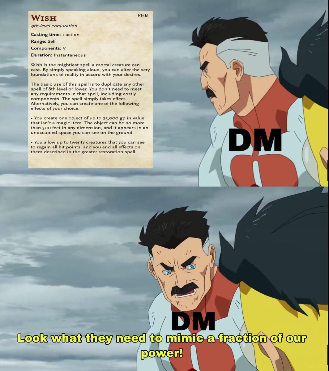 What is the powers of a mere mortal to a god? 🧙🏻‍♂️⚔️🤓 from: sky2cass  #dnd #rpg #dndcharacter #character #wizardsofthecoast #meme #barbarian