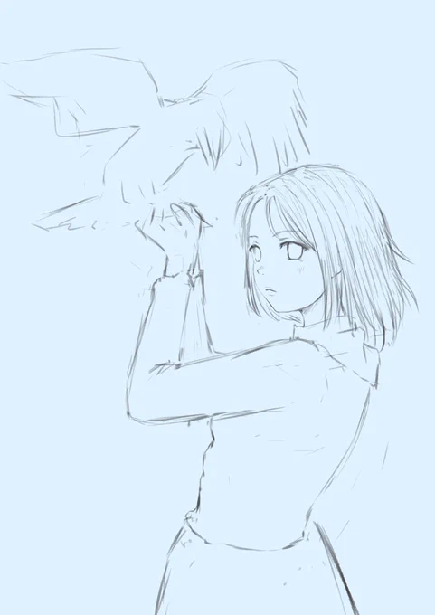 練習347日目です。昨日はいっぱいのいいねありがとうございます(^^)反応遅くてスミマセンm(_ _)m今回はエフェクト少しなのですが背景がヤバそうです(。>﹏<。)💦元画像が大好きなので気合は入ってます❗ #模写 #イラスト練習中 