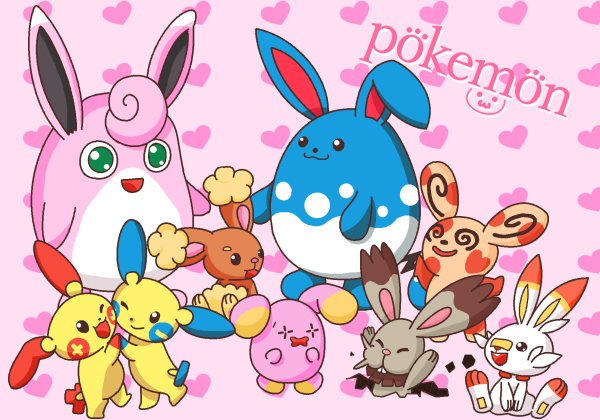 イリエル Apof うさぎ っぽい ポケモン集合 ポケモン プクリン マリルリ ミミロル パッチール マイナン プラスル ゴニョニョ ホルビー ヒバニー T Co Gmrexbtfrw