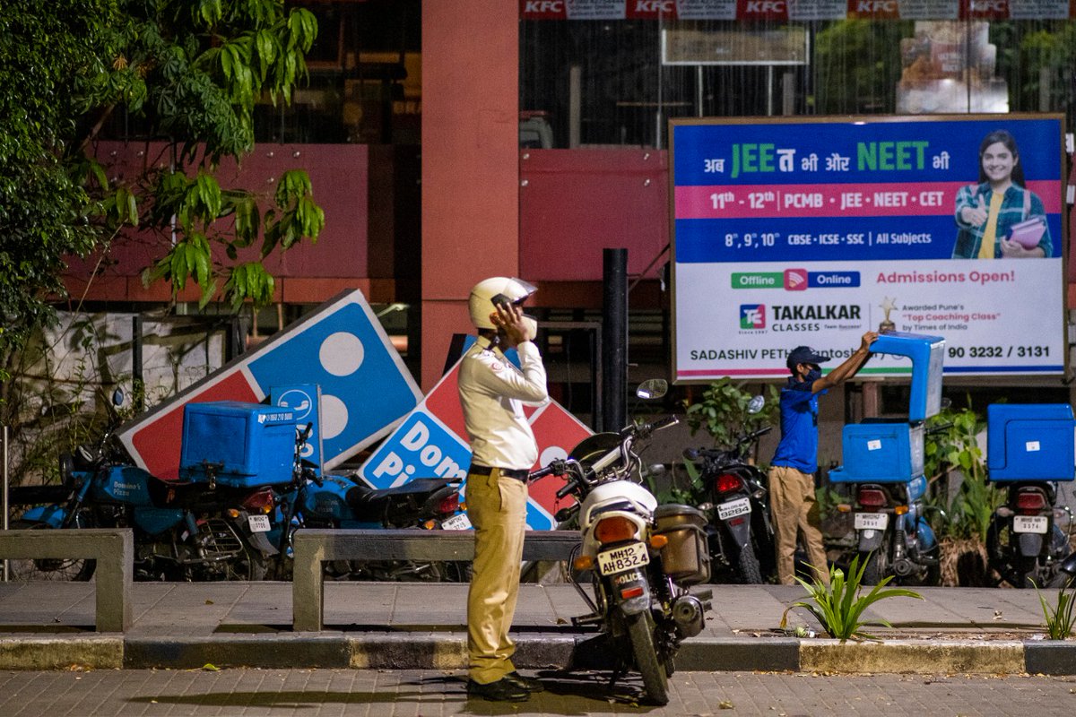 'Your order is on its way.'

Behind every such message you received this #LockDown , there was a hard-working 'Delivery Boy' who rode through thick &amp; thin to ensure you stayed at home.

We salute all our 'Fellow Frontline Workers'! 🙏

#PuneFightsCorona #Unsunghereos #Respect