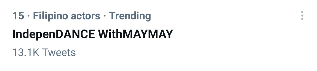 MMEofc's tweet photo. Our tag is on the trending list. Salamat, Team Maymay/DALErs! @maymayentrata07

IndepenDANCE WithMAYMAY
 #MaymayEntrata https://t.co/LAjk4T7yB1