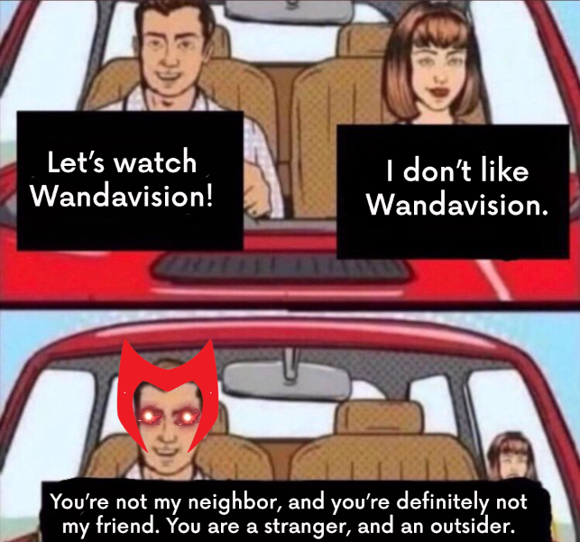 LizzieContent's tweet photo. This is it. #WandaVision https://t.co/L8IcMXFDAv