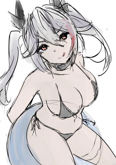 iPad買ったので試しにオイゲンさん描いてます☀️ 