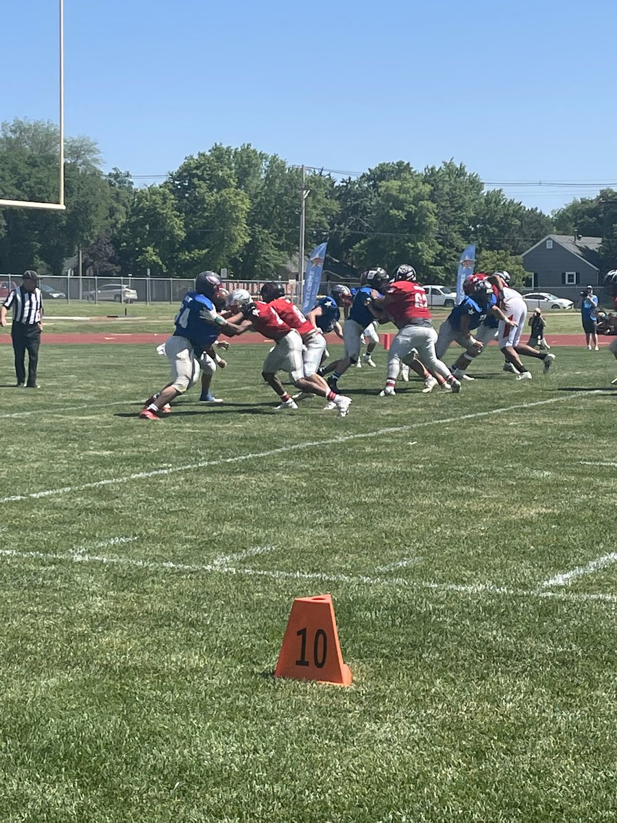 A great day for Football!! <a href="/jarik19676822/">jarik</a> &amp; <a href="/KingRudolph13/">Aiden Rudolph</a> represented the #EagleNation Football #Family well today. Jarik played a great game at DE and Aiden played solid at Safety and made some big plays at QB. They came up with the “W” 35-34!! #bEASTmode