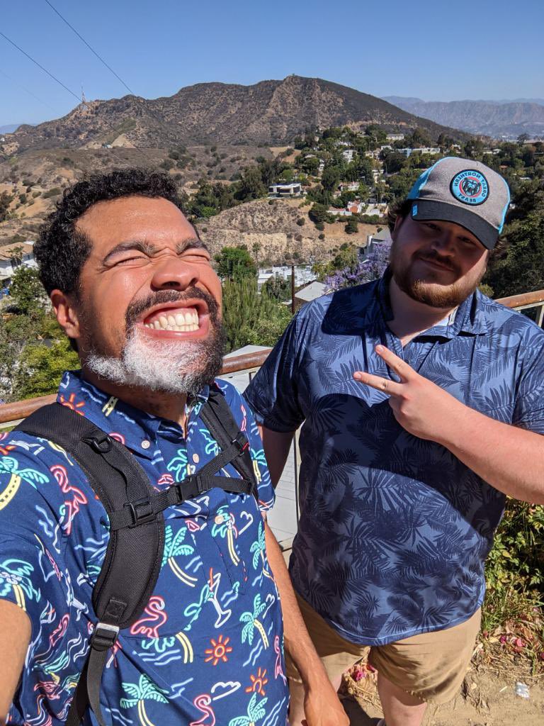 PCake218's tweet image. Shout out to the lady who TRIED to save us from walking up a 3 mile high hill. But we didn’t listen and got bodied by it.