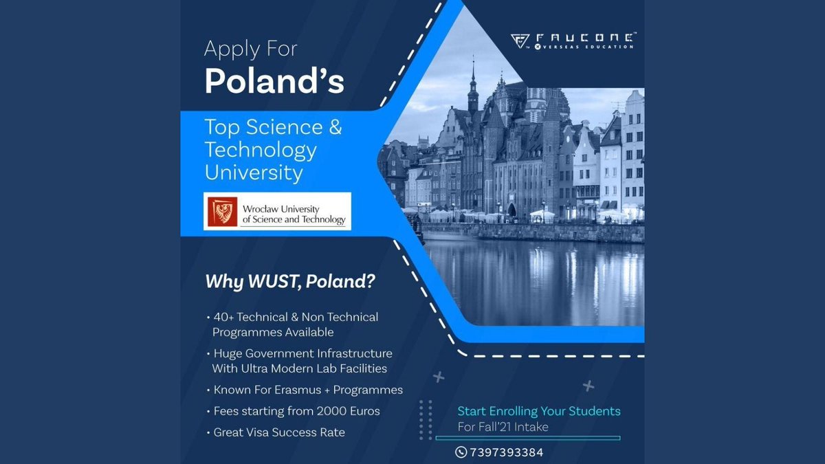 FauconeO's tweet photo. Aspire to study in Poland? Polish universities are well known for their standard education and career opportunities.
Contact number:7010780053
#fauconeoverseas #students #abroad #abroadeducation #malta #specialized #nursing #nursingprogramme #admissionopen #lowtutionfees https://t.co/RUfNcH31P7