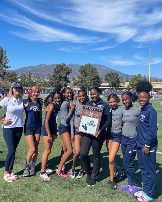 AthleticsERHS's tweet photo. Congratulations to @ERHStrackfield on their CIF Division 1 runner- up finish today! Another great season by our ladies! @ERHSOfficial @CNUSD @CityEastvaleCA @PEcom_preps #erhs #eastvale #bigviii #cifss https://t.co/se36JQeoZw