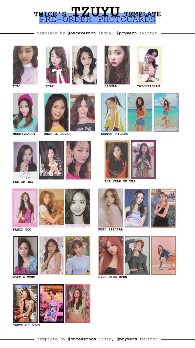 Bella No Twitter Updated Twice Preorder Card Templates With The Taste Of Love Pob Cards All Members Are On T Co Qokqvt5wrs In The Preorder Card Templates Folder T Co Wb3binnftq Twitter