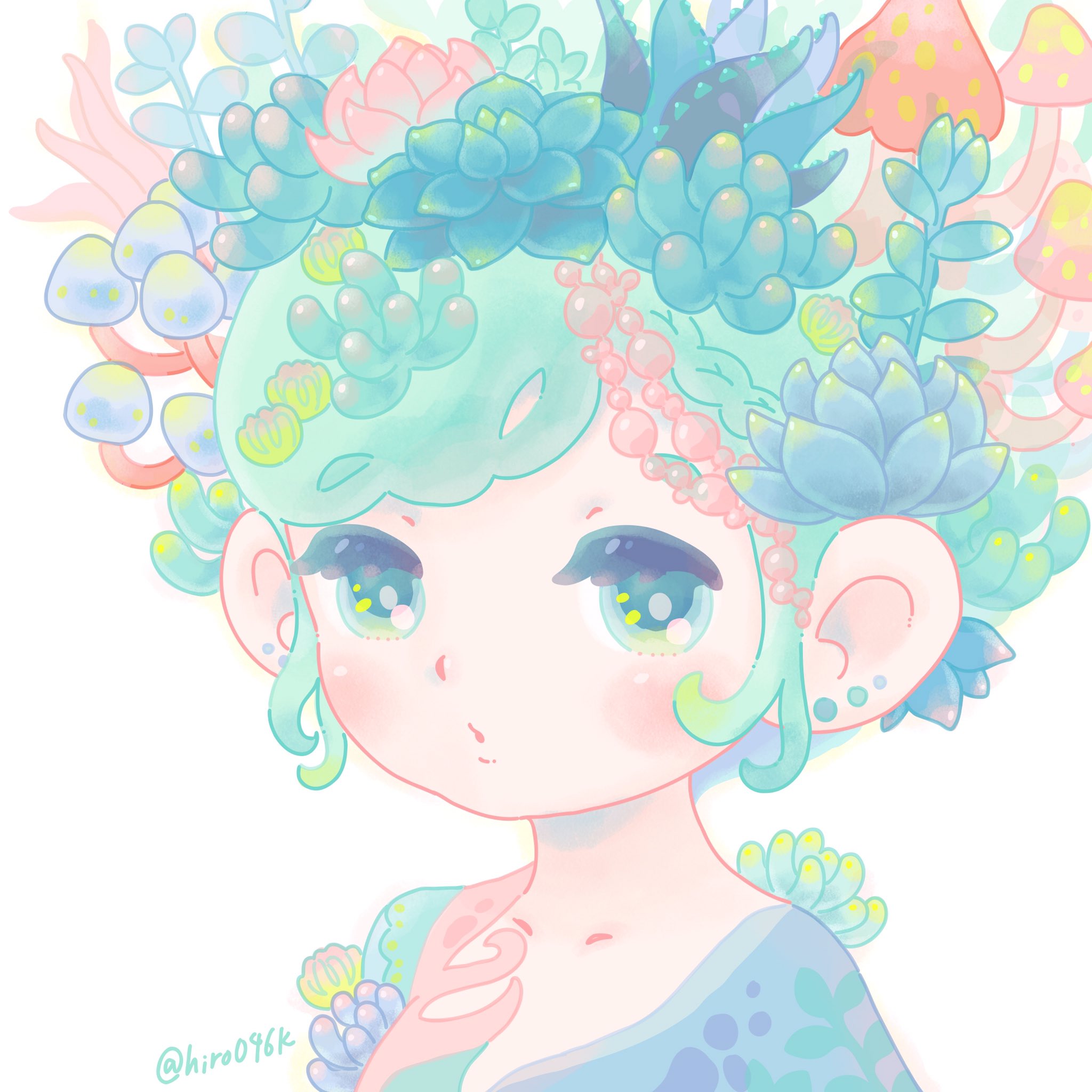 ヒロコ 多肉植物 イラスト Illustration みんなで楽しむtwitter展覧会 Adobefresco T Co Z2aiw1wggm Twitter