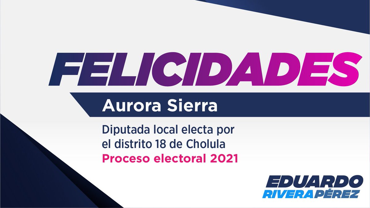 Muchas felicidades @AuroraSierra21, estoy seguro que trabajarás incansablemente en beneficio de las y los ciudadanos del distrito 18.