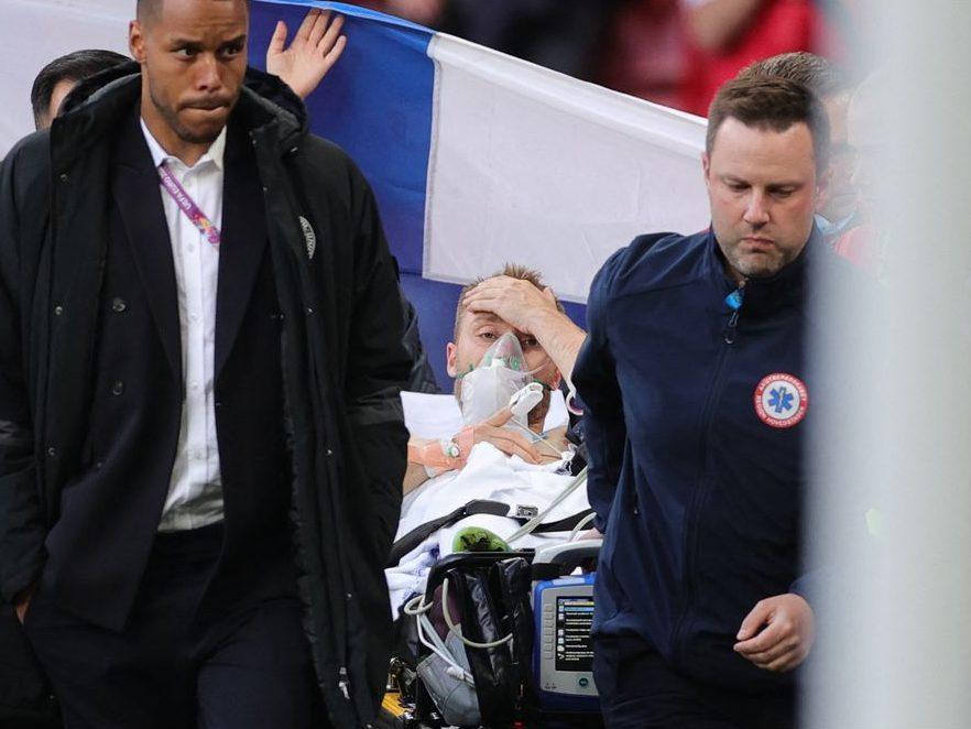 Danish midfielder Christian Eriksen stable after collapsing in Euro 2020 game