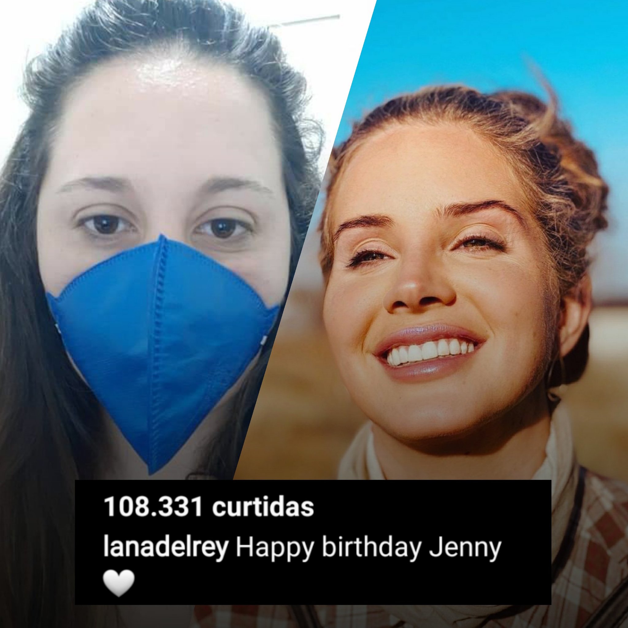 \"Happy birthday Jenny\" Lana Del Rey via instagram. Is not birthday today, Lana got confused. 