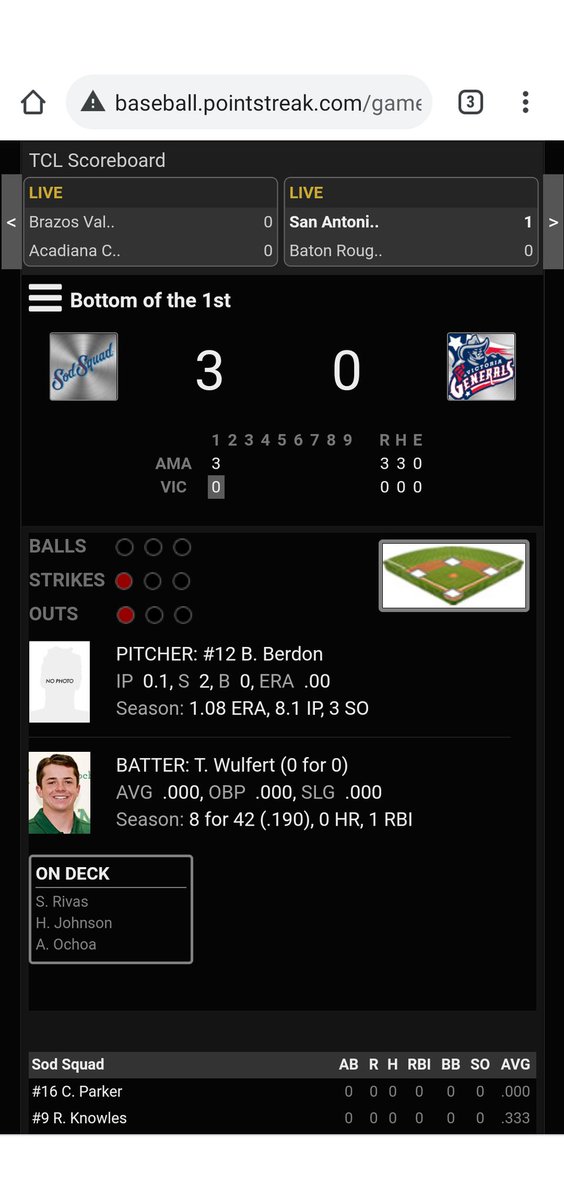 clearush's tweet photo. @TomTalksBBP @sodpoodles @SammyLev nice start tonight #SodSquad @VicGeneralsTCL https://t.co/fDaL8rztfP