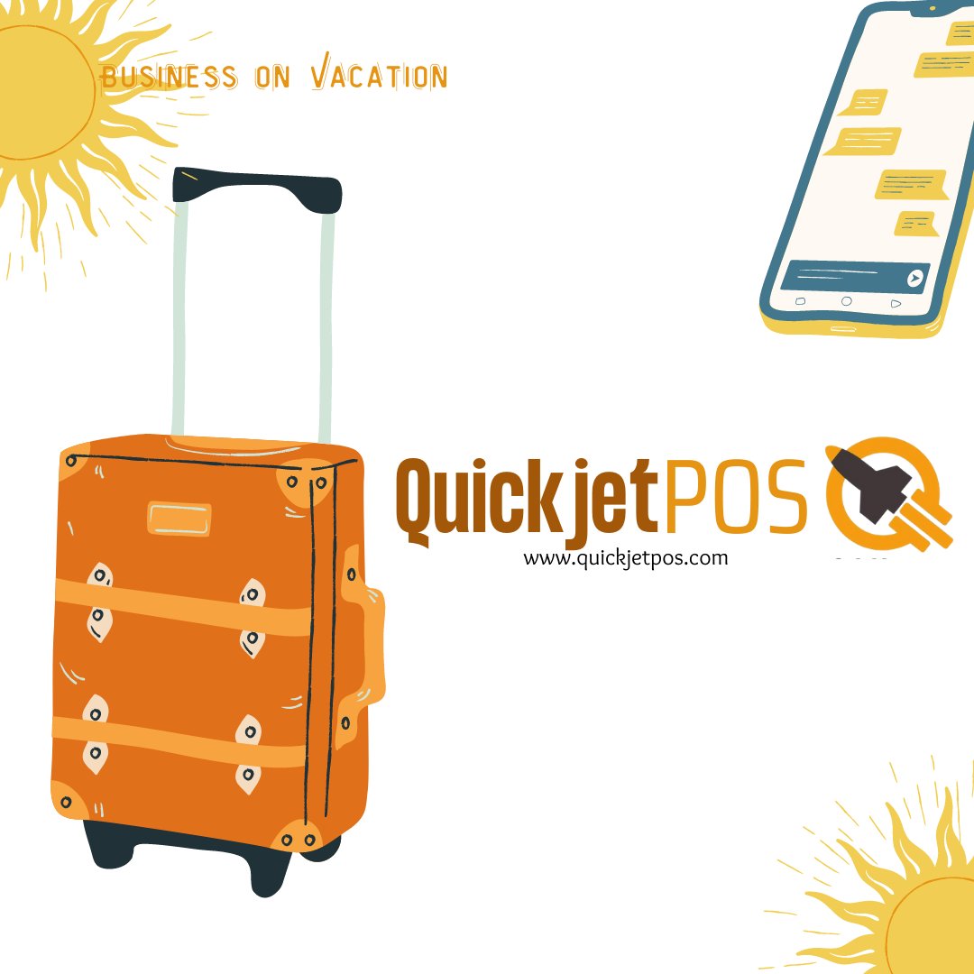 QuickjetP's tweet image. Increase your sales while on your vacation.
QuickjetPOS can back you up and run your business anywhere.

Be the BOSS on the GO.

#smallbusiness
#smallbusinessowners
#cloudbasedpossystem
#easysetuppos
#pointofsalesystem
#inventorysystem
#philippines