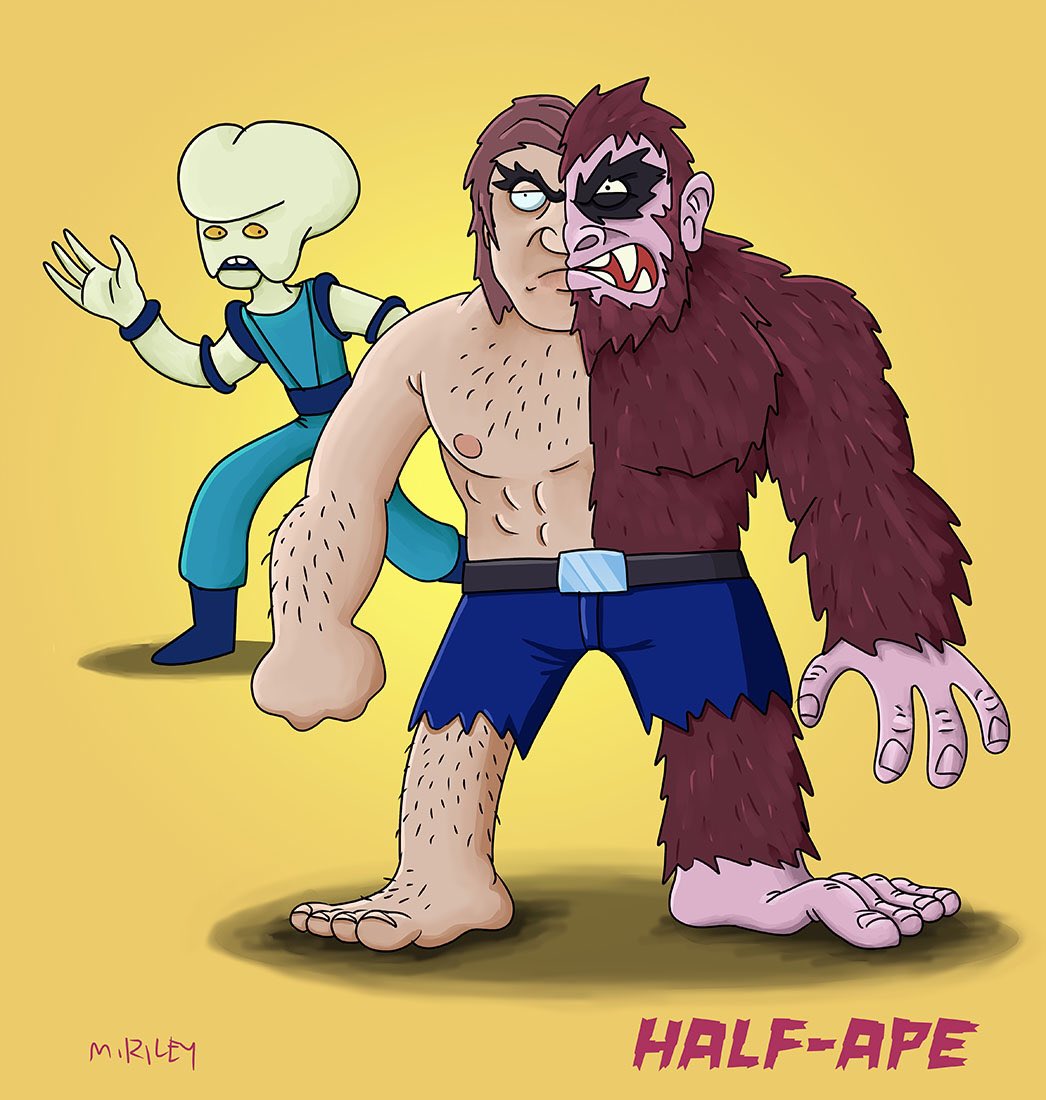 mikerileylol's tweet photo. Dr. Darwin’s experiment turned him into Half-Ape. Then he stole a spaceship in order to trigger an invasion of Earth by these lumpy-headed dudes. The Plastic Man Comedy/Adventure Show, 1979. #plasticman #rubyspears #halfape #dccomics #uap https://t.co/4LXR37ibrN