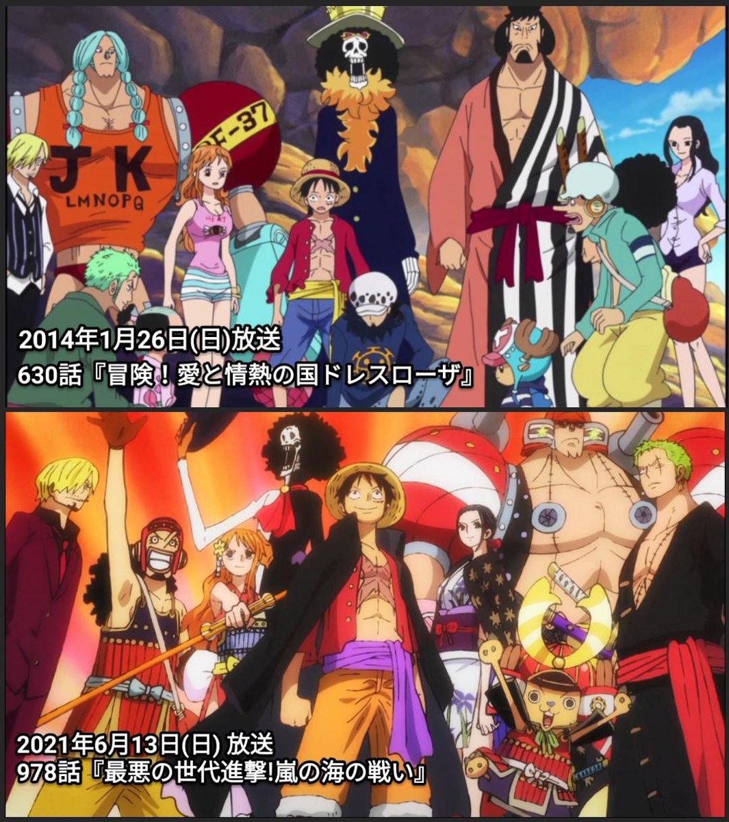 まな 麦わらの一味 9人が集結するまでの期間 アニメ 14 1 630話 冒険 愛と情熱の国ドレスローザ 21 6 978話 最悪の世代進撃 嵐の海の戦い 7年5ヵ月ぶり 本誌 13 3 701話 愛と情熱とオモチャの国の冒険 3 975話 まな 麦わらの一味 9人が集結するまでの期間 アニメ 14 1 630話 冒険 愛と情熱の国ドレスローザ 21 6 978話 最悪の世代進撃 嵐の海の戦い 7年5ヵ月ぶり 本誌 13 3 701話 愛と情熱とオモチャの国の冒険 3 975話