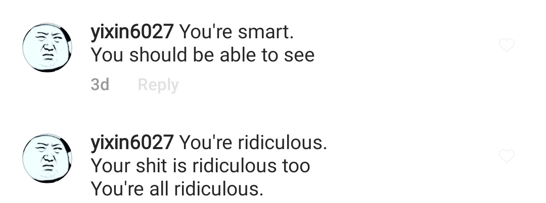 YamanakaBitch's tweet photo. Such is a confused hater. Lol. She/he sometimes praise Eun Jiwon then proceed with hating. 😂😂😂 https://t.co/ZDbWSp0tYH